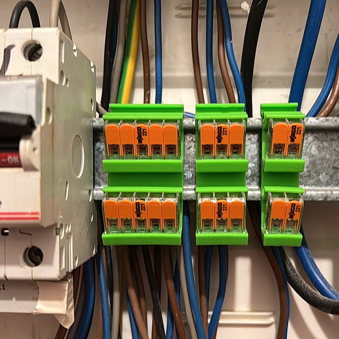 10 Wago 2-Tier 5-Position DIN Rail Brackets