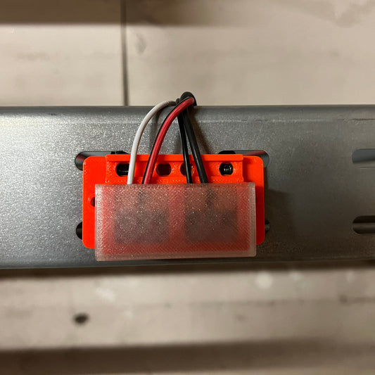 10 Supports Wago 2x3 Positions pour Chemin de câble Orange