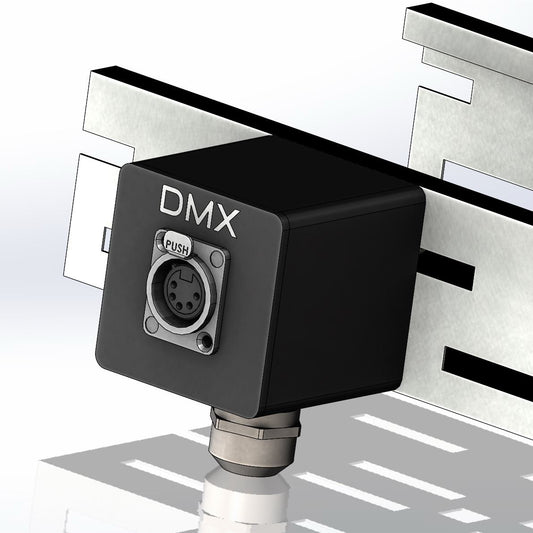 Type D Neutrik XLR3 box voor kabelgoot