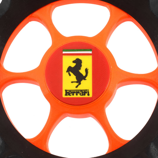 2 Badges Ferrari pour les roues custom Husqvarna Automower de diamètre 210 & 250mm