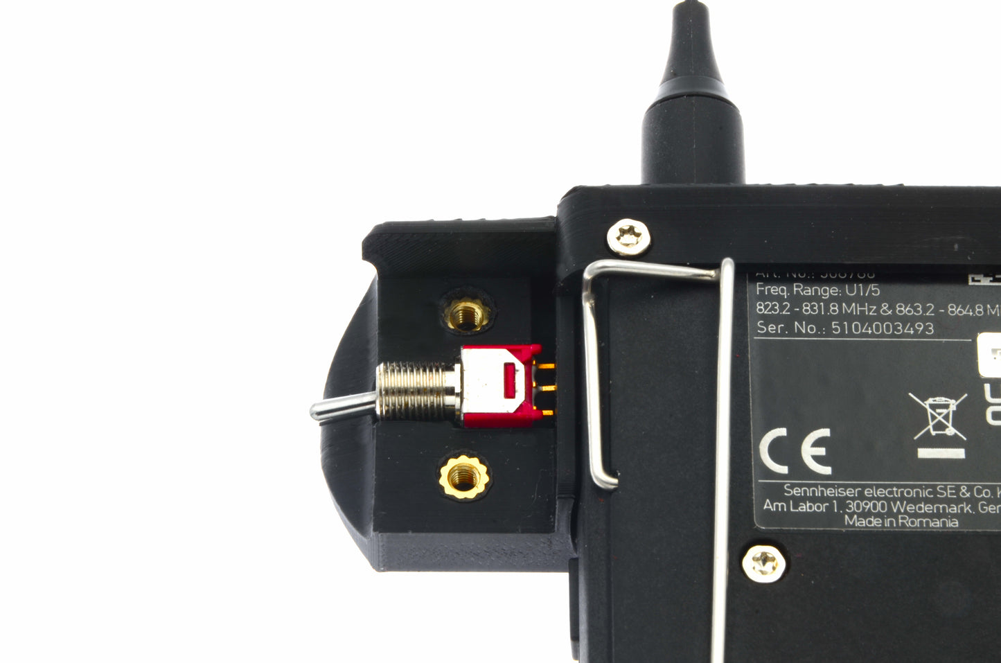 Sennheiser EW Digital Mute Switch Upgrade Modification