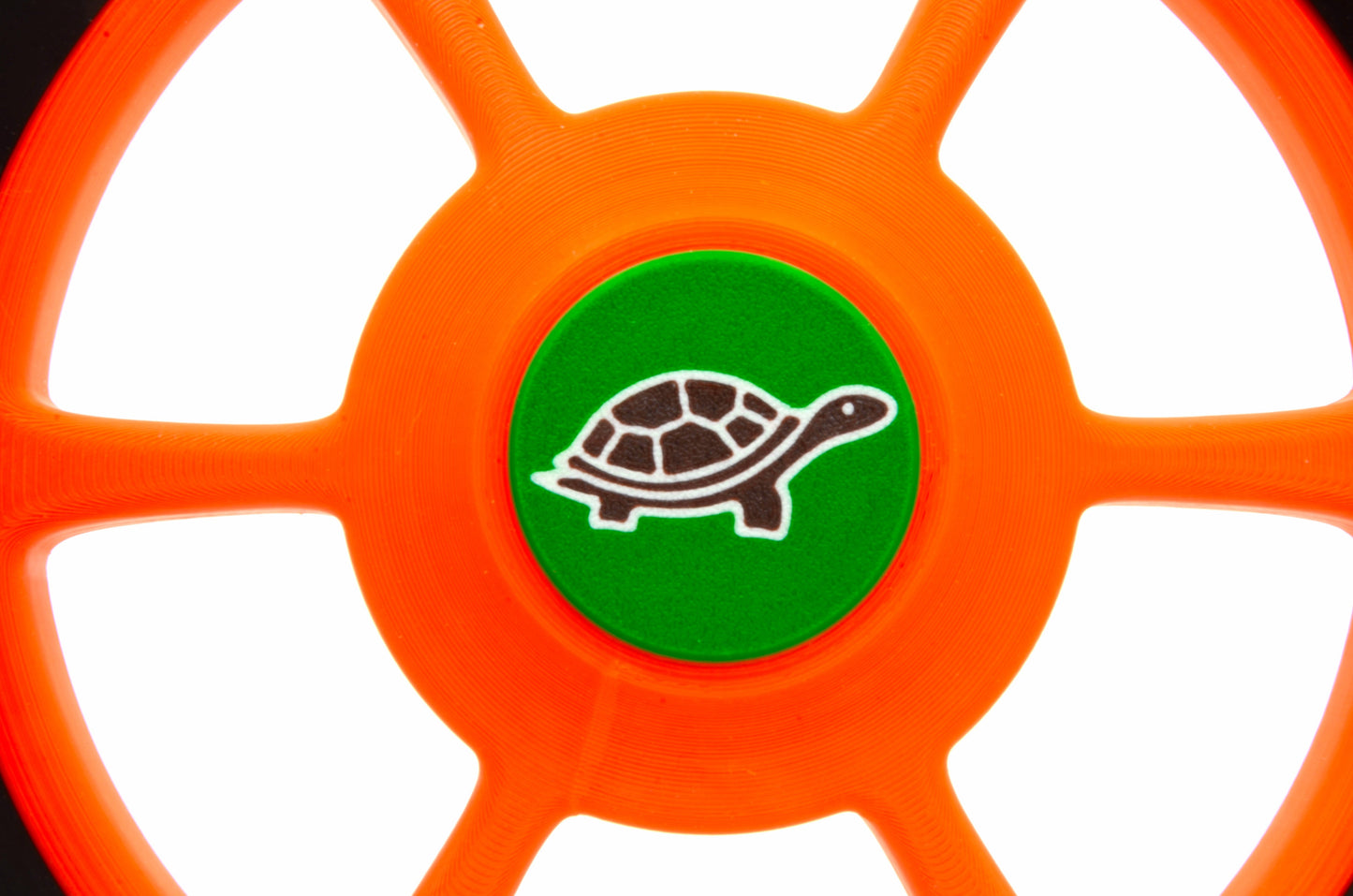 2 groene achtergrondschildpadbadges voor aangepaste Husqvarna Automower-wielen met diameters van 210 en 250 mm