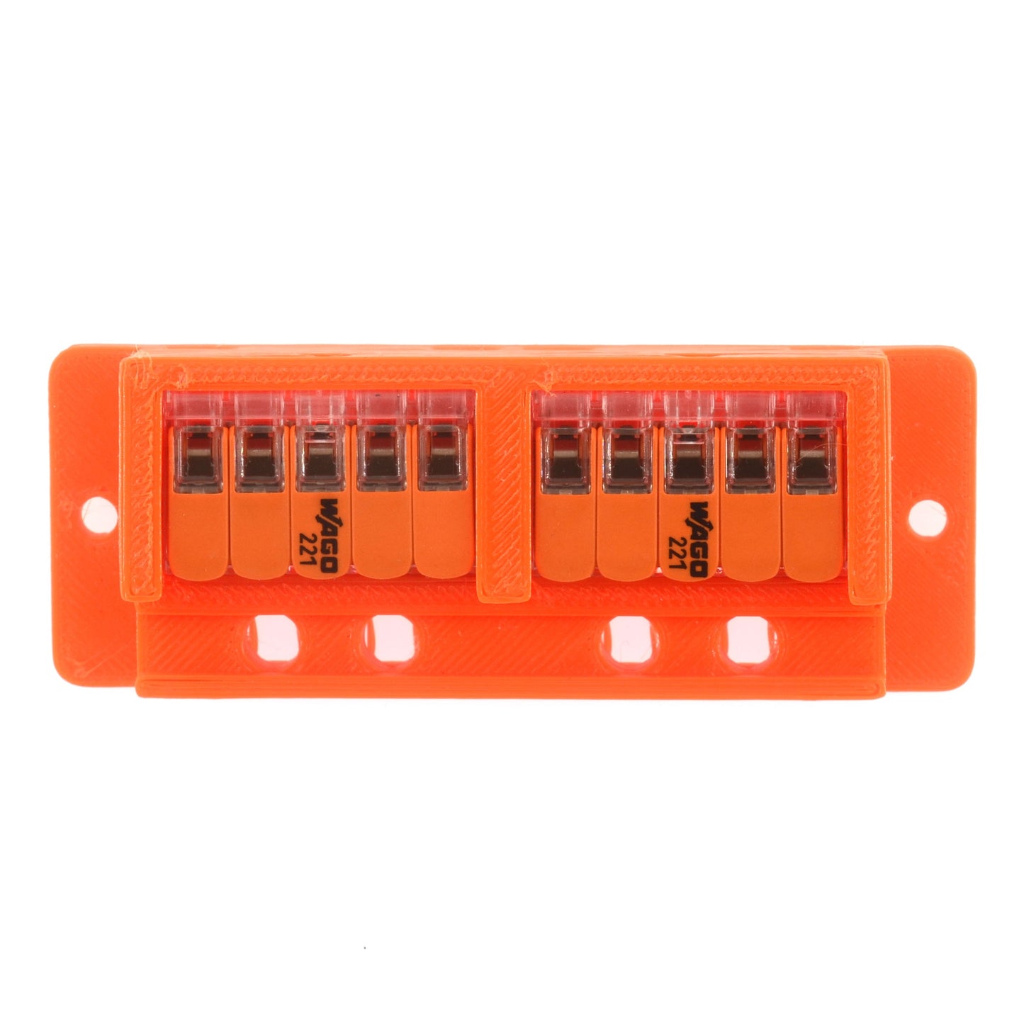 10 Wago 2x5 Positie Kabelgootbeugels Zwart