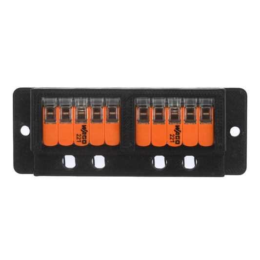 10 Wago 2x5 Positie Kabelgootbeugels Zwart
