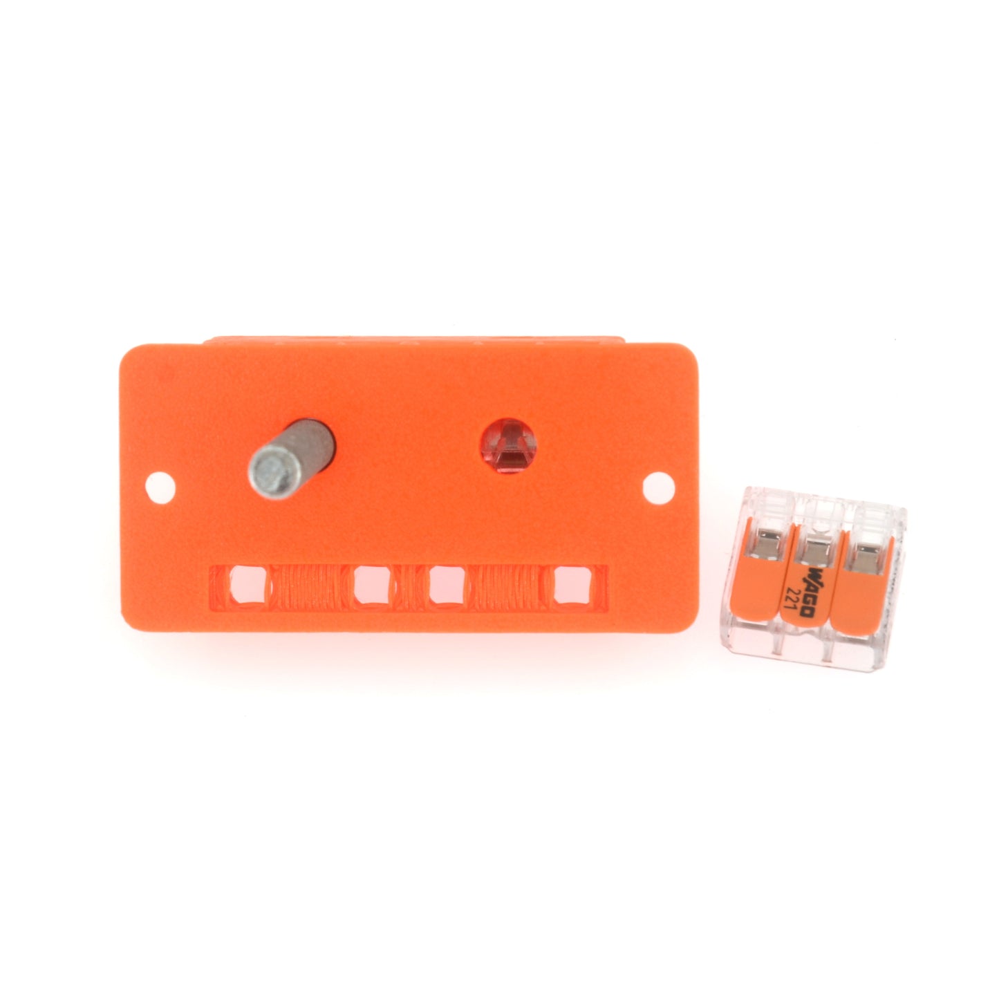 10 Supports Wago 2x3 Positions pour Chemin de câble Orange