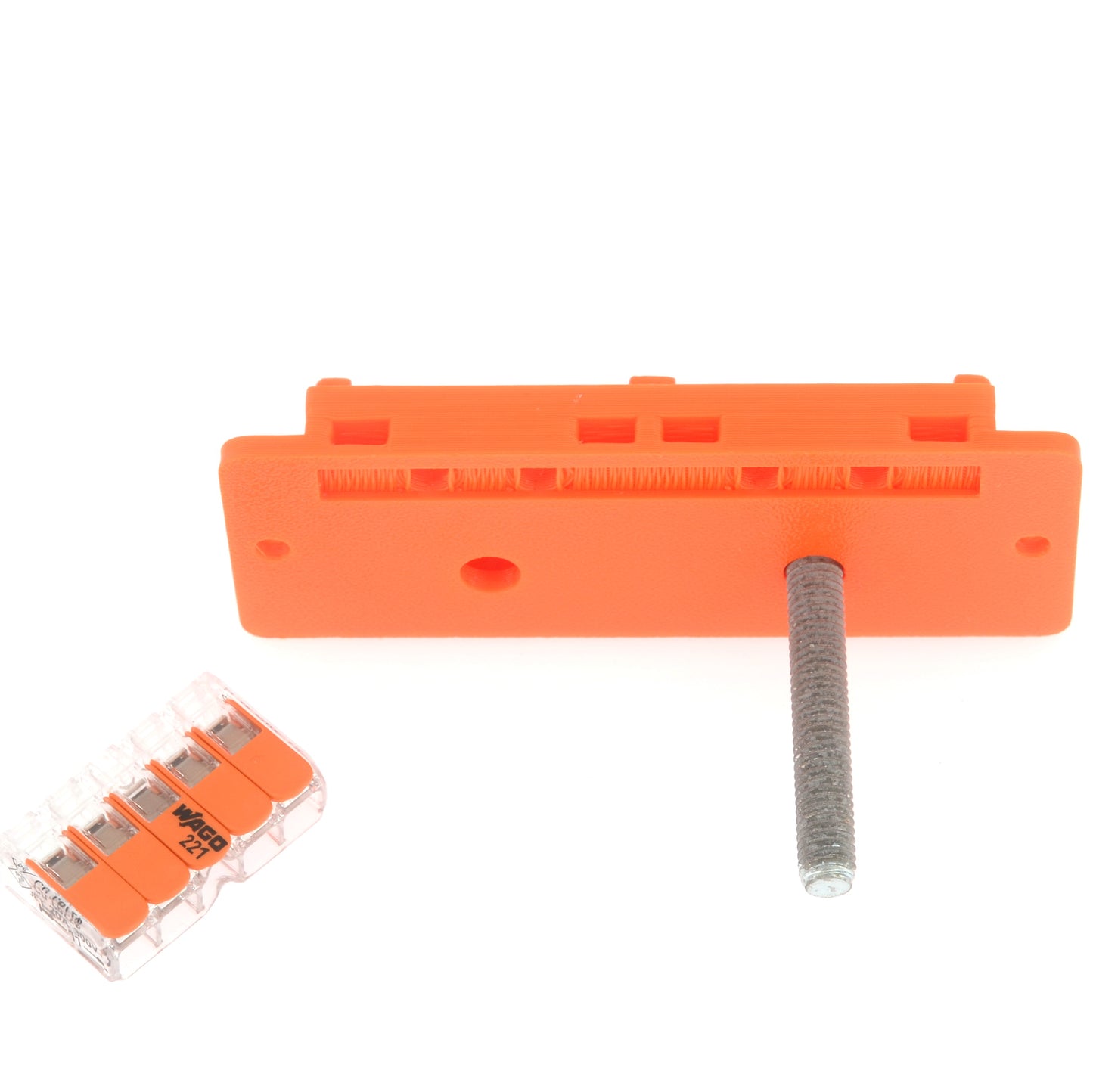10 Supports Wago 2x5 Positions pour Chemin de câble Orange