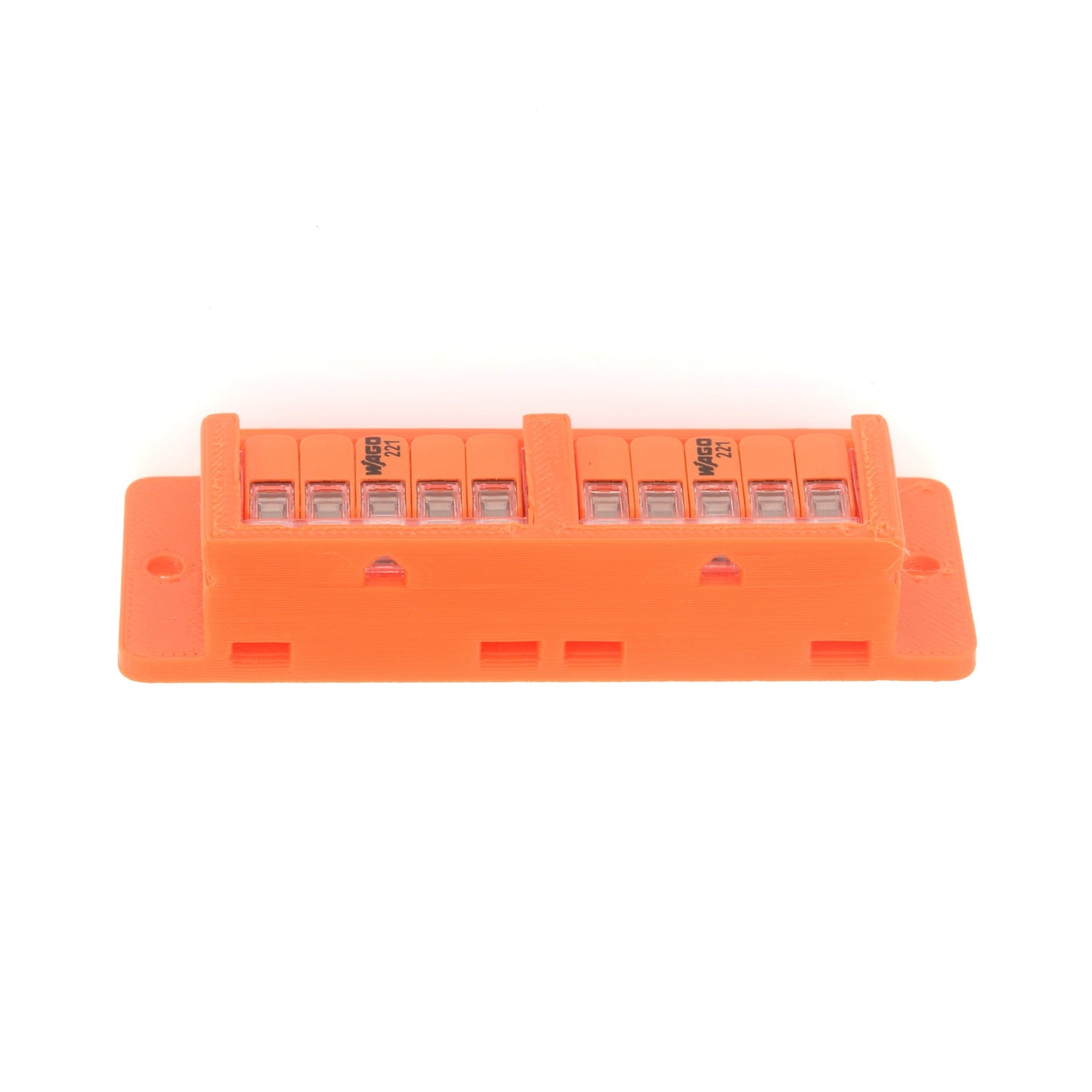 10 Wago 2x5 Positie Kabelgootbeugels Zwart